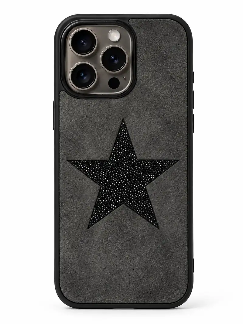 Durazno gris con estrellas de mantarraya
